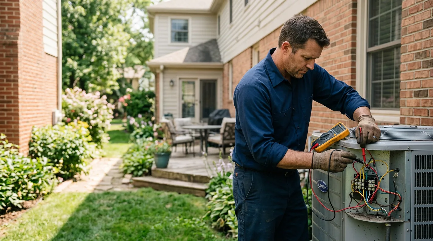 HVAC technician working near Jewell, KS